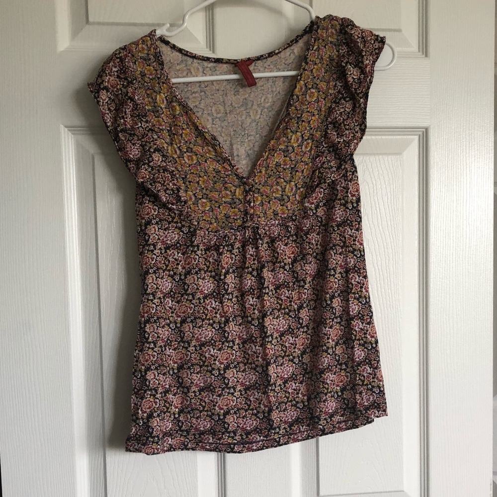 Floral Anthropologie Top